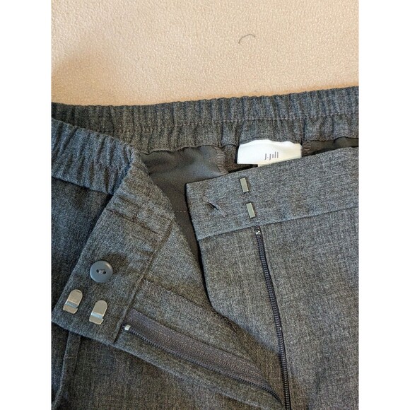 J Jill Pants Women Gray Drawstring Waist Straight Leg Stretch Pockets Sz M - Picture 5 of 7